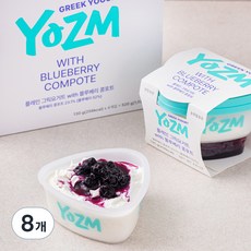 요즘 플레인 그릭요거트 with 블루베리 콩포트, 520g, 2개