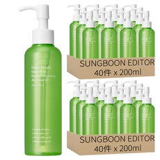SUNGBOON EDITOR 綠番茄淨化毛孔雙效卸妝油, 80件, 200ml