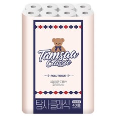 Tamsaa 經典3層紙漿衛生紙 30m, 40入, 1個