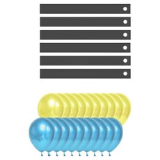 ALL THAT PARTY 活動遊戲派對用品 撕破氣球 & 抓尾巴套組, 混合顏色, 1套