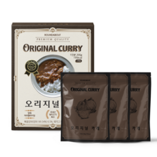 ROUNDABOUT 原味咖哩調理包 3包入, 600g, 1盒