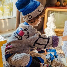 matildany 兒童喀什米爾汽車開襟衫