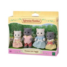 EPOCH Sylvanian Families 森林家族 波斯貓家庭 4 隻可動人偶, 1組