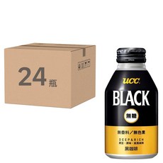 UCC BLACK 無糖黑咖啡飲料 275公克 香料無添加, 274ml, 24瓶