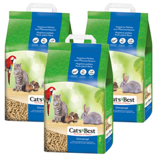 Cat's Best 崩解型粗木屑砂 藍標, 11kg, 3包, 藍標