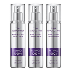 미샤 타임 레볼루션 레티놀 1000샷 스피큘 세럼, 50ml, 3개