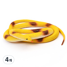 PARTYHAE 擬真蛇模型公仔 黃色, 4個