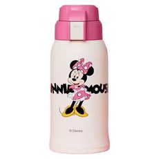 BEDDYBEAR 杯具熊 復古兒童保溫壺, 米妮 粉色 + 白色, 600ml, 1個