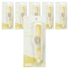 플러스 파스티 수정테이프 WH-625-P, 옐로우, 6개