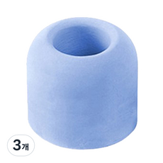 Block Mart矽藻土牙刷架圓形, 藍色, 3片