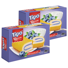 Tipo 瑞士捲 藍莓優格口味, 180g, 2盒