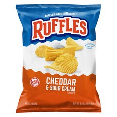 RUFFLES 波樂 Cheddar & Sour Cream 起司口味, 184.2g, 1包