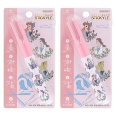 sun-star STICKYLE 攜帶型剪刀, 2個, 迪士尼公主