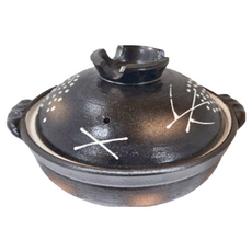 新麥 吹釉陶瓷砂鍋 適用溫度 -10°C~300°C 日本製, 1個, 8號