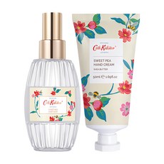Cath Kidston 甜蜜碗豆身體香氛噴霧護手霜套裝 身體香氛噴霧100ml + 護手霜50ml, 1組