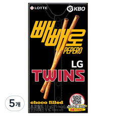 빼빼로 초코필드 KBO LG 트윈스, 53g, 5개