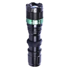 TX Tanox 特林 T6LED 旋轉變焦強亮手電筒(T-8459-T6), 黑色, 1個