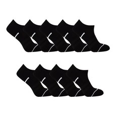 monfoot. 女性運動休閒短襪 9雙, 黑色