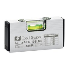 Ebisu DiAMOND 排水流向水平尺, 帶V形槽測量基準面, 適用於管道測量, 可測量水平/垂直/梯度, 適用於排水配管作業, 1個