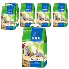 Cat's Best 藍標粗顆粒崩解型木屑砂 貓鼠兔適用, 5.5kg, 6袋, Unscented