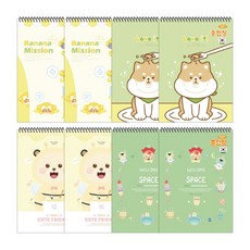 PENPIA 小學生 2000線圈繪畫本, 隨機發貨, 8個