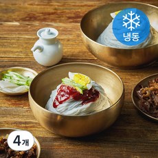 맛있는녀석들 석쇠구이 고기비빔냉면 밀키트 (냉동), 670g, 4개