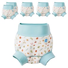 Splash About 潑寶 Happy Nappy 3D加強版游泳尿布褲 森林小橡果 L (6-12個月) 6件