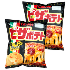 Calbee 卡樂比 Pizza Potato 洋芋片 披薩風味, 60g, 2包