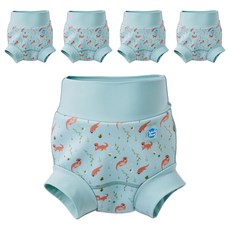 Splash About Happy Nappy 3D加強版 游泳尿布褲 頑皮水獺, L, 5件