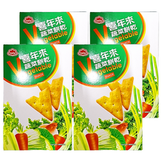喜年來 蔬菜餅乾, 獨特V字餅型, 富含蔬菜營養, 80g, 4盒