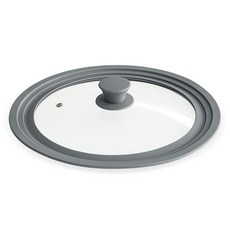 lilive 실리콘 후라이팬 냄비 유리뚜껑 그레이, 1개, 30cm