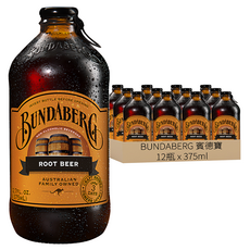 BUNDABERG 賓德寶 沙士風味氣泡飲, 375ml, 12瓶