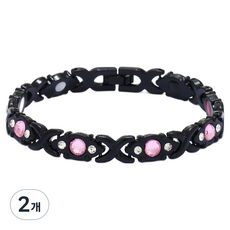 Homesell 磁力手環 黑色 20cm, 2個