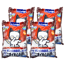 LION 獅王 除臭貓砂 7歲以上熟齡貓用，長時間強力消臭紙砂, 7L, 4包, 除臭