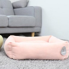 REDPUPPY Molly Story 方形坐墊, 粉彩粉紅, 1個