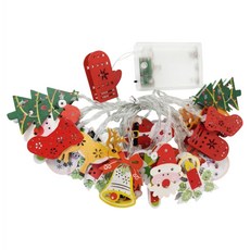 半島良品 鐵藝聖誕佈置燈串 20頭 3m, 1個, 暖白