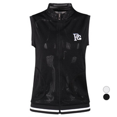 luxgolf 女款全拉鍊網狀背心背心 JB4S506W