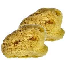 lilmon 希臘天然海綿Set 2個 (M) 6.5-8cm, 100%天然清潔澡浴刷, 絲綢型, 1組