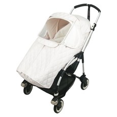 wowbaby 嬰兒推車絎縫保暖罩, 象牙白, 1個