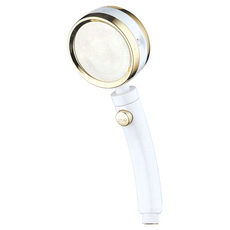 Water More 水摩爾 可止水四面花灑 360度旋轉 變化四種水流, 金銀色系, 1個