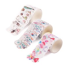 indigoshop 日常美紋紙膠帶套組，3 件, 混色, 1套