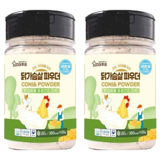 주오 반려동물 동결건조간식 파우더, 닭가슴살, 100g, 2개