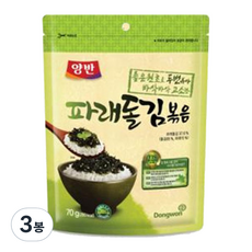 양반 파래돌김볶음, 70g, 3개