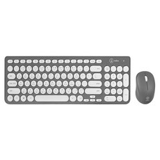 aibo 復古圓點2.4G無線鍵盤滑鼠組 原廠保固, LY-ENKM09