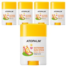 아토팜 유아용 야외놀이 선스틱 SPF50+ PA++++, 21g, 5개
