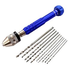 OON 핀바이스 드릴날 10종 세트 블루, 1세트