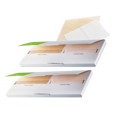 CNP 雙效控油吸油面紙 Natural 100張 + 蜜粉 60張, 2個