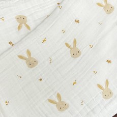 Spa GeoL Baby 6 層紗布毯, 小兔子