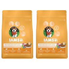IAMS 愛慕思 健康優活 幼犬與懷孕母犬營養配方乾糧 - 健康消化系統 維護抵抗力 健康認知能力, 小麥, 1.5kg, 2袋