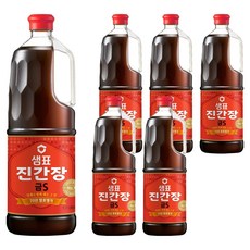 샘표 진간장 금S, 1.7L, 6개
